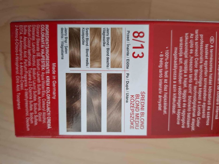 NOWE! Londacolor 8/13 średni blond  -  farba do włosów  -   2 sztuki