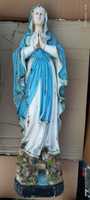 Ikona rzeźba Matki Bożej z Lourdes przedwojenna sygnatura S.kozikowski