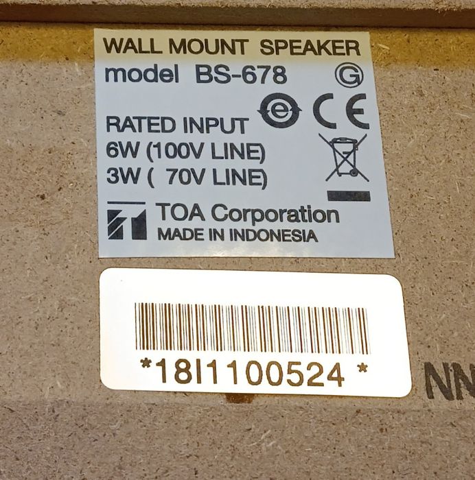 Гучномовець TOA BS-678