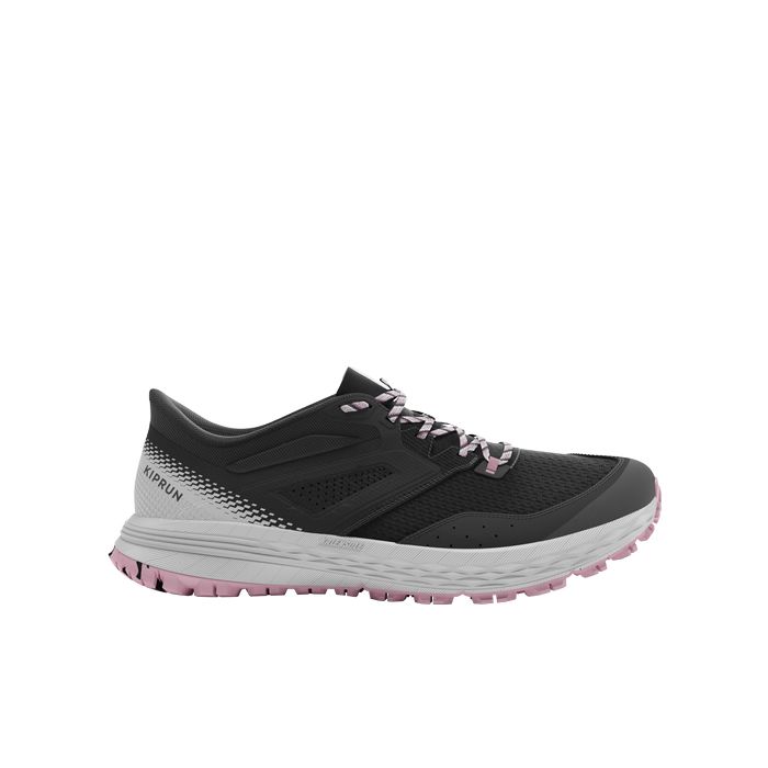 CALÇADO DE TRAIL RUNNING MULHER TR2 Cinzento Carbono/Botão de Rosa