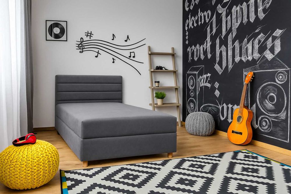 Łóżko młodzieżowe wiele rozmiarów pojemnik na posciel jednoosobowe