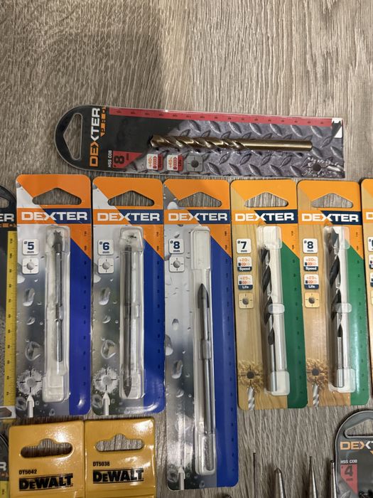 Набор сверл и пробойников – DeWalt, Dexter, HSS, COBALT