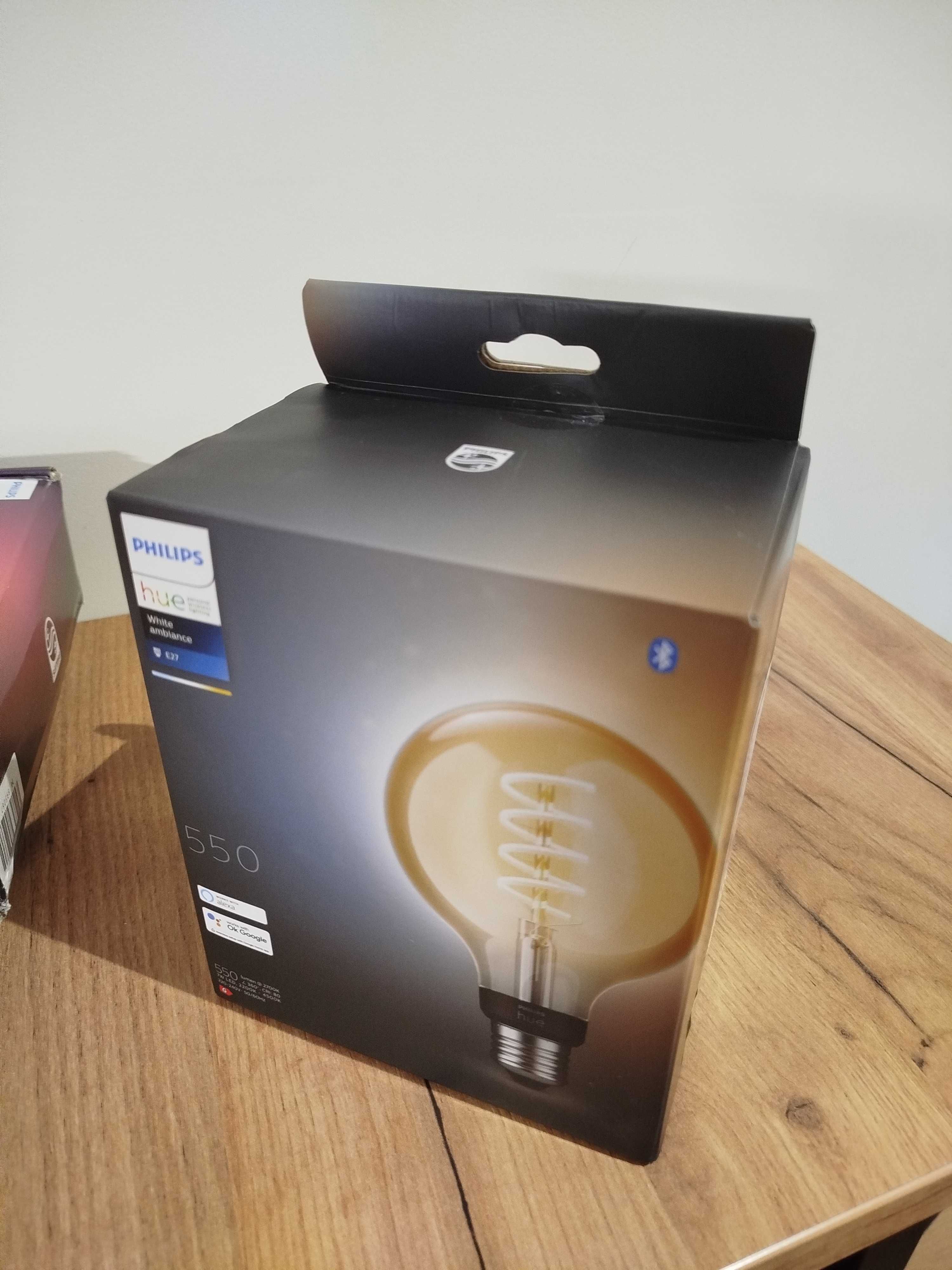 Żarówka LED Globe E27 G95 7W CCT PHILIPS HUE Filament Bluetooth