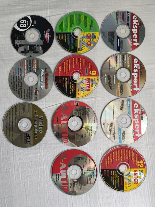 Płyty Komputer Świat ekspert, CD Action, Enter