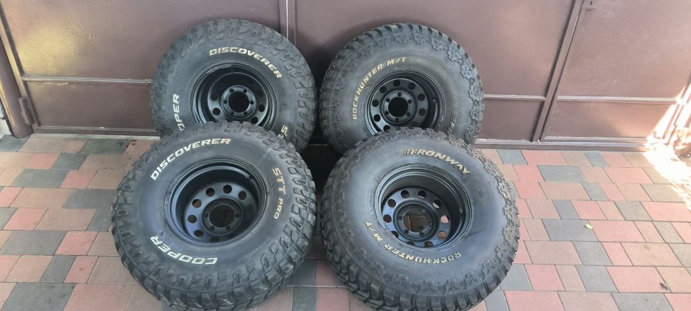 Диски с резиною та проставками Mitsubishi l200 грязьові