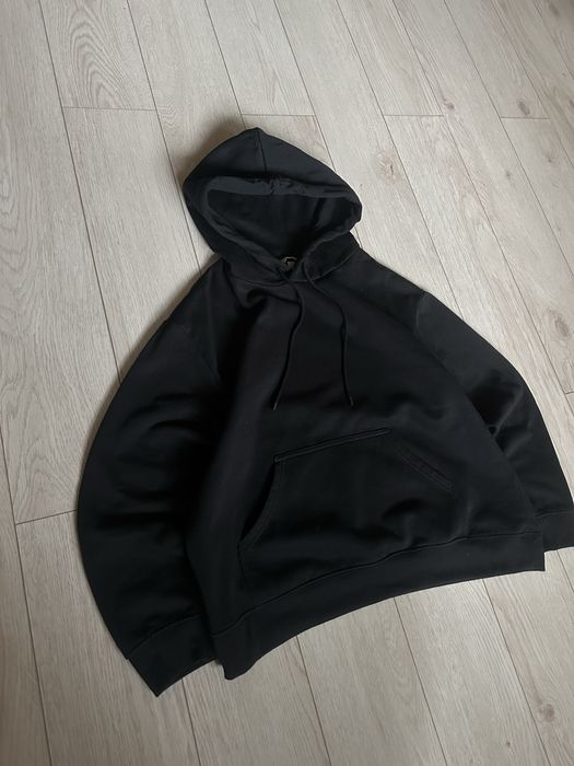 Худі кофта з капюшоном чорна кроп фіт H&M s m , с м