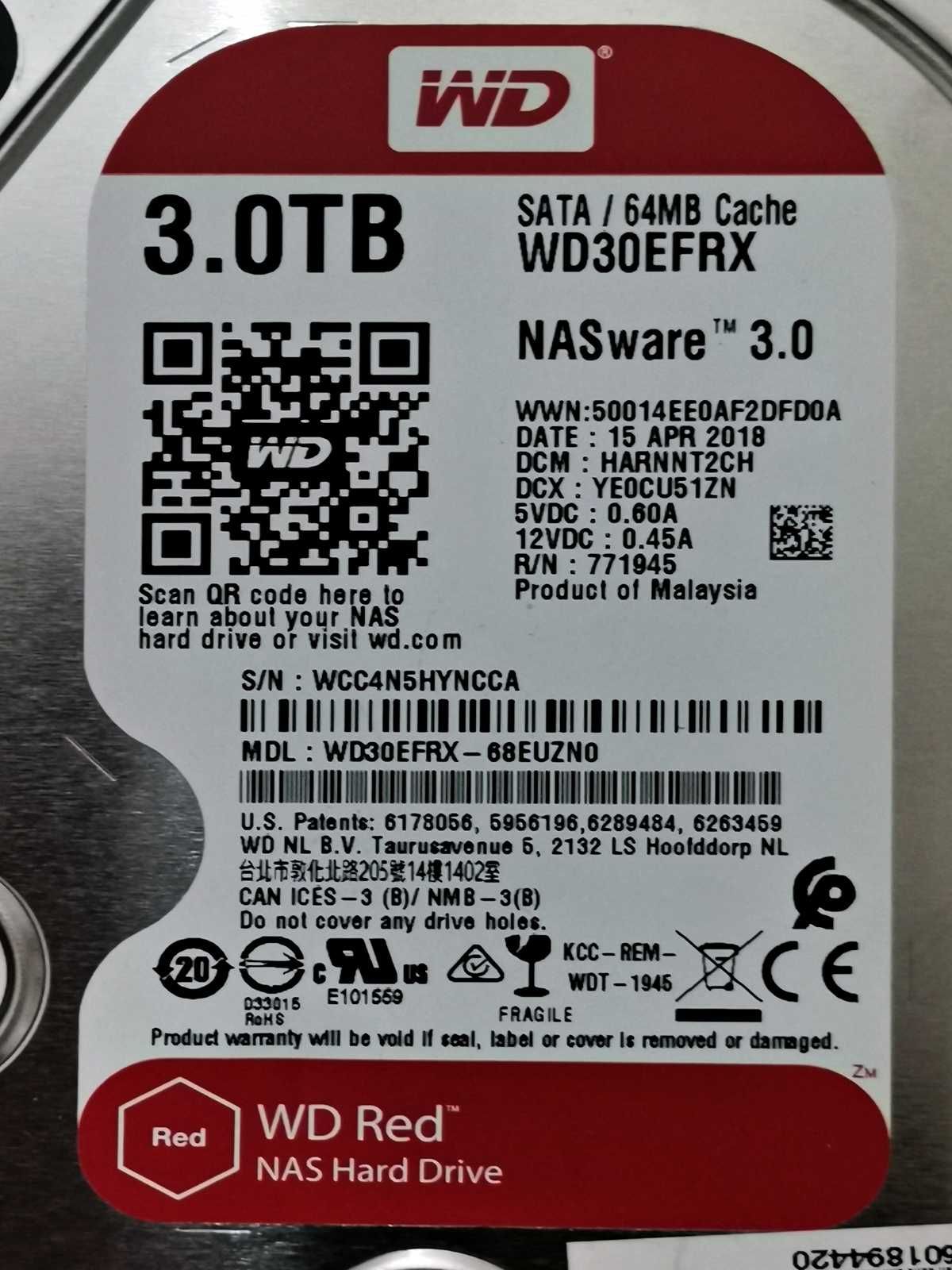 HDD 3TB WD Red 3.5"