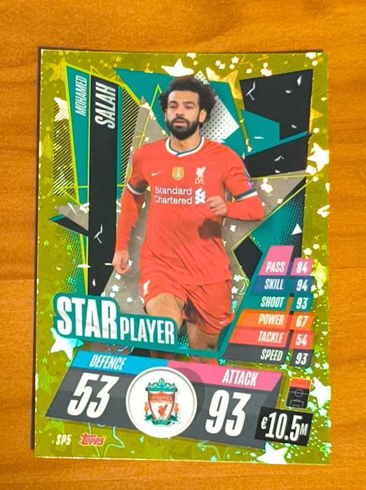 Carta Match Attax Mohammed Salah Starplayer SP5