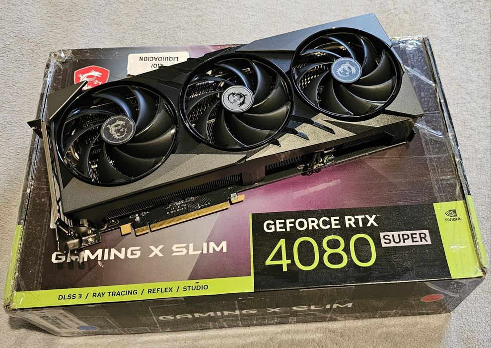 Видеокарта MSI RTX 4080 SUPER 16G GAMING X SLIM под ремонт/запчасти