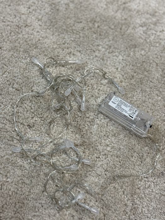 Girlanda LED – 10 lampek, 90 cm – dekoracyjne światełka (sprawne)