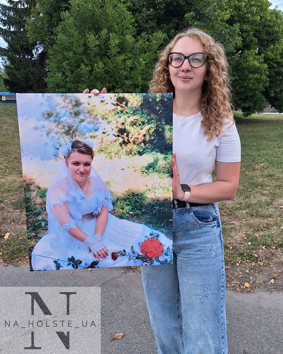 Подарунок на День Народження/річниця/фото на полотні /картина