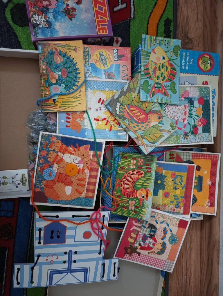 Gry, puzzle , nawlekanki