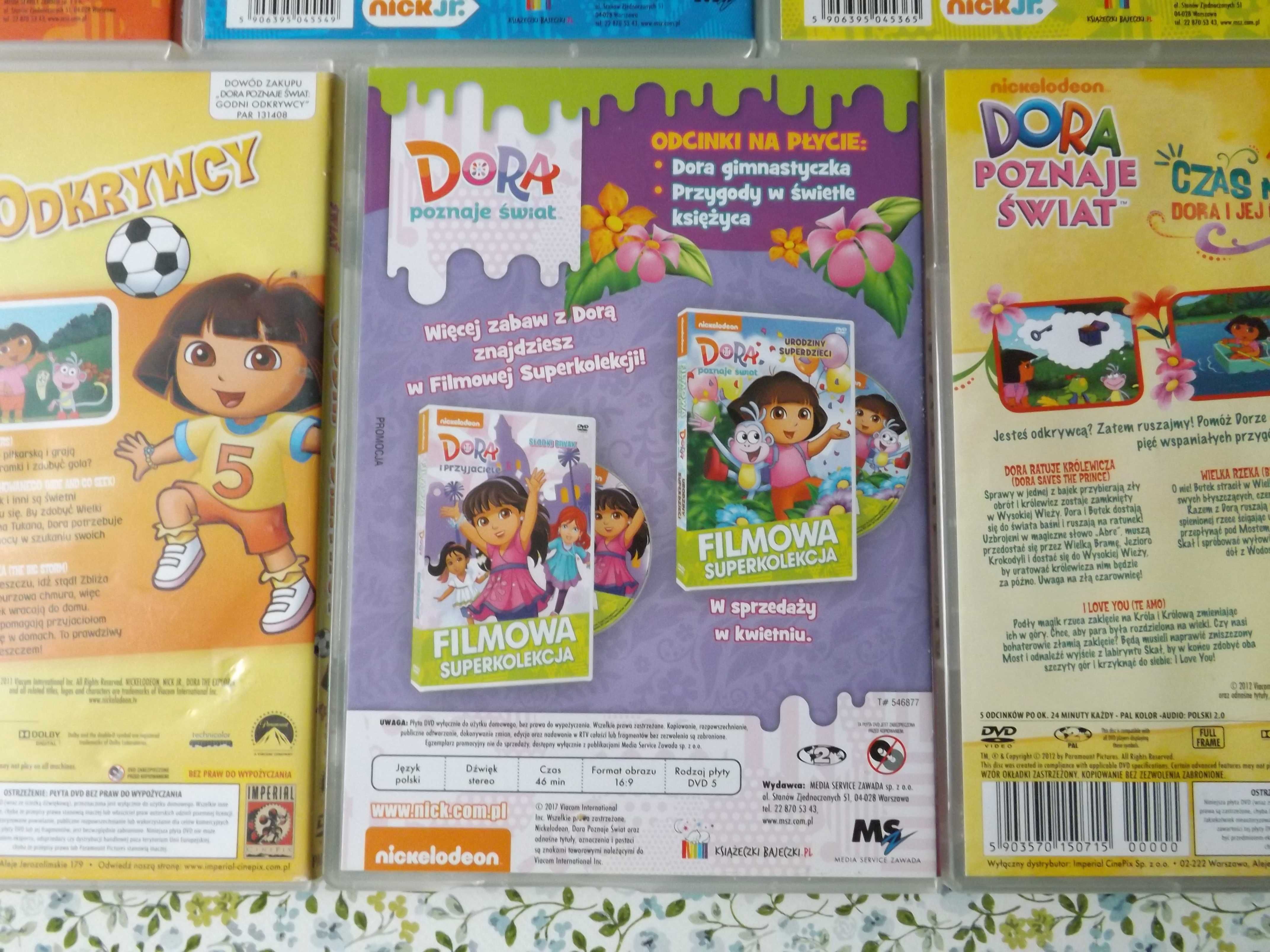 Dora poznaje świat - gimnastyczka bajka dvd film