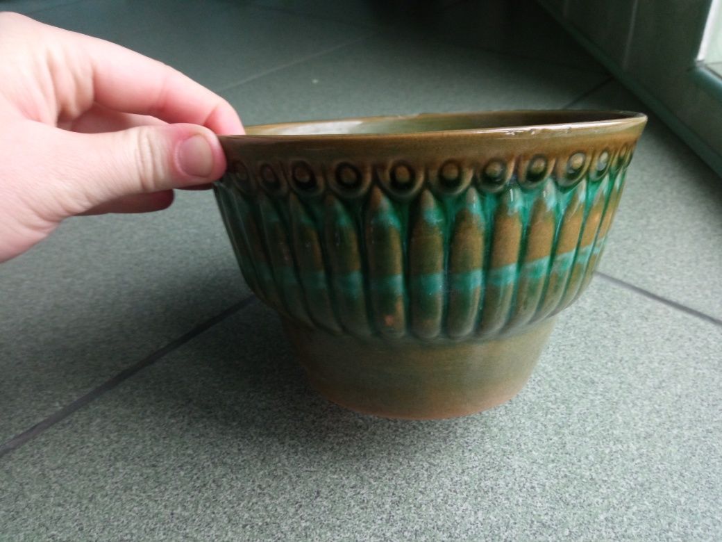 Горшок вазон для цветов керамика майолика