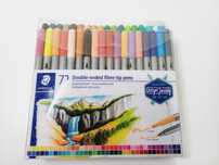 Flamastry Staedtler dwustronne 72 sztuk Design nr 3200 jak nowe