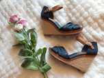 Koturny Tommy Hilfiger 38 espadryle granatowe wygodne jak nowe