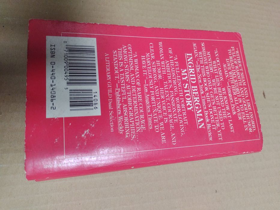 Livro My Story Ingrid Bergman and Alan Burgess + Postal/Photo