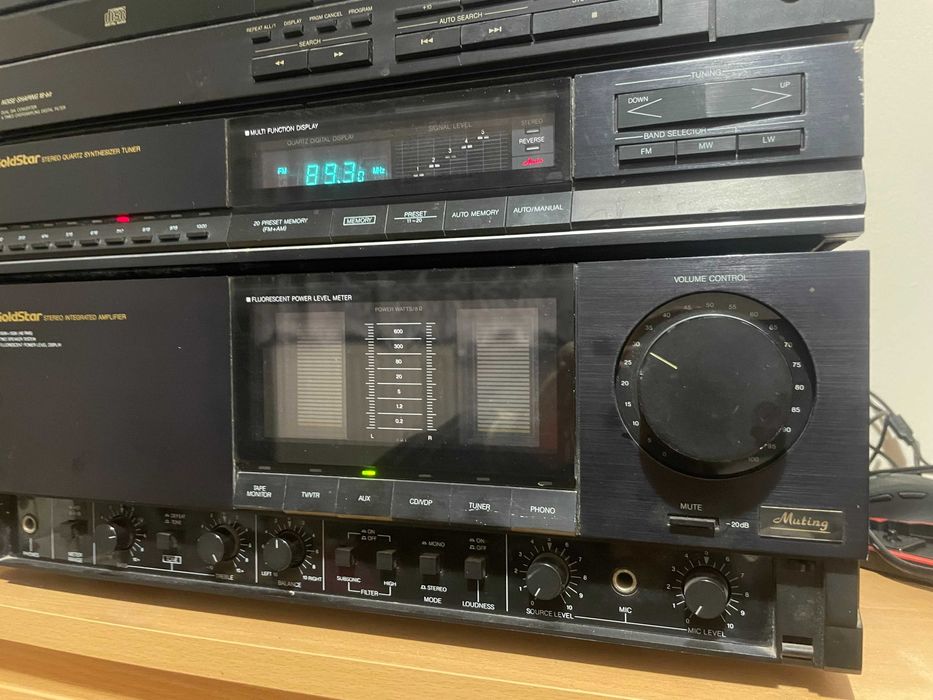 Wzmacniacz Goldstar GSA-9320 + Tuner + CD JVC
