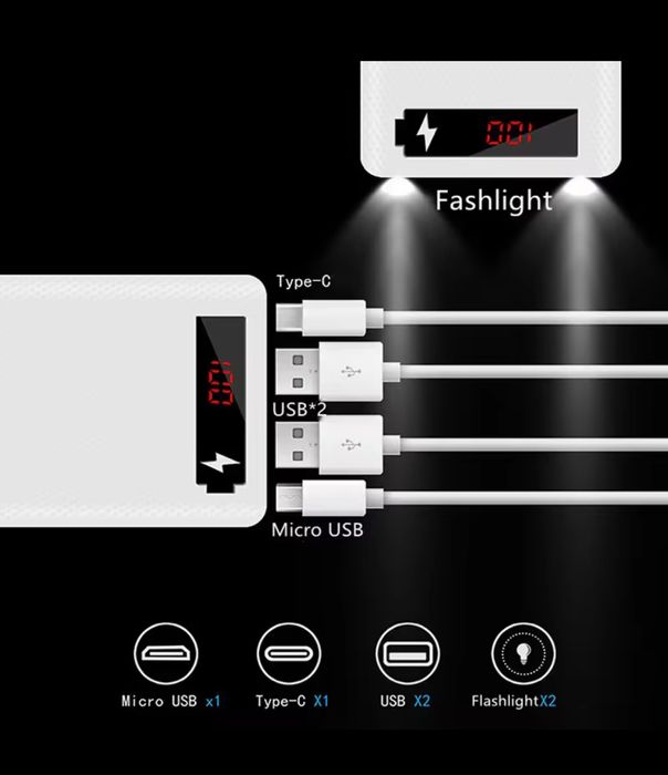 Пауэрбанк Power bank 20000 мАч 18 Вт