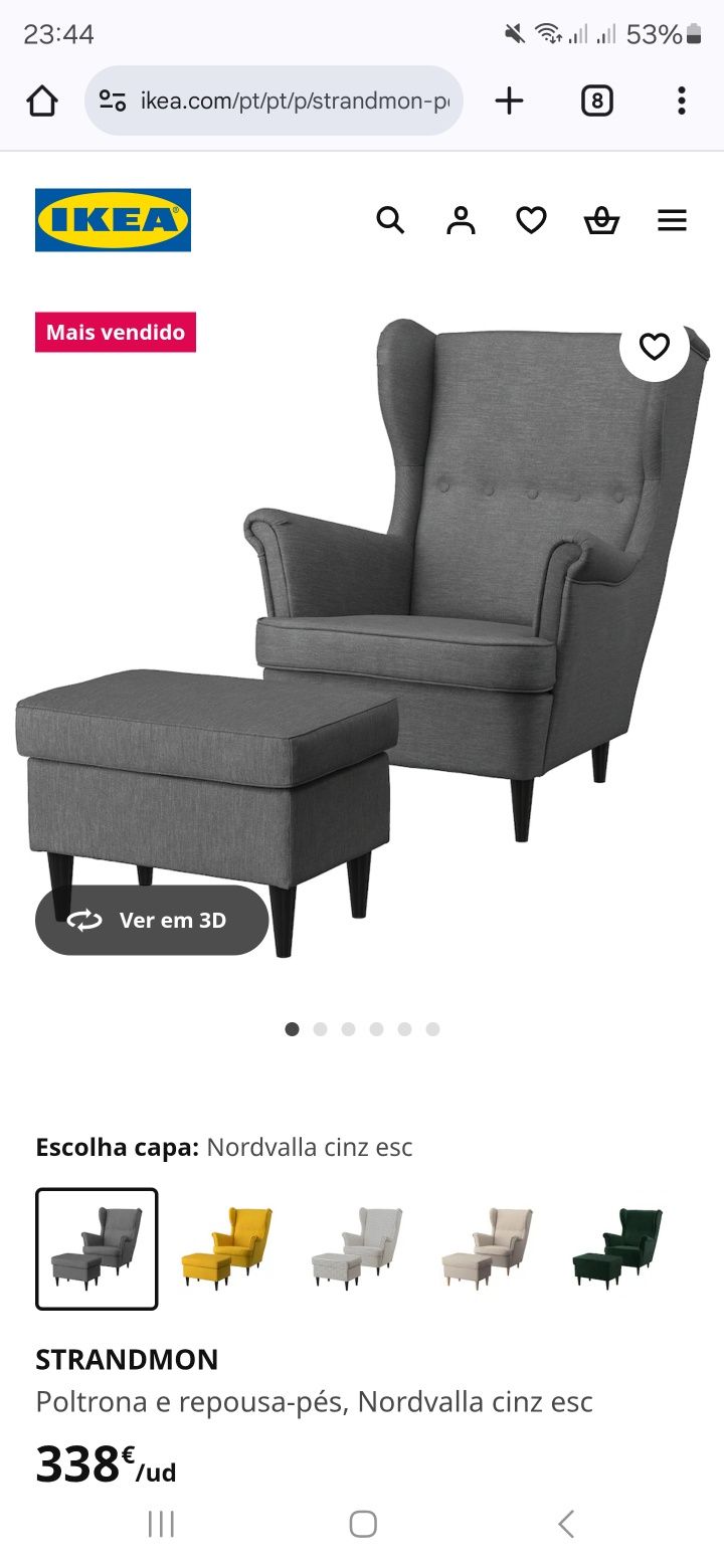 Cadeirão + Apoia Pés IKEA