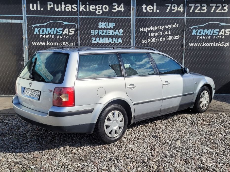 VW Passat 1.9D 130KM 2001r * Klimatyzacja Elektryka szyb Tanie auta *