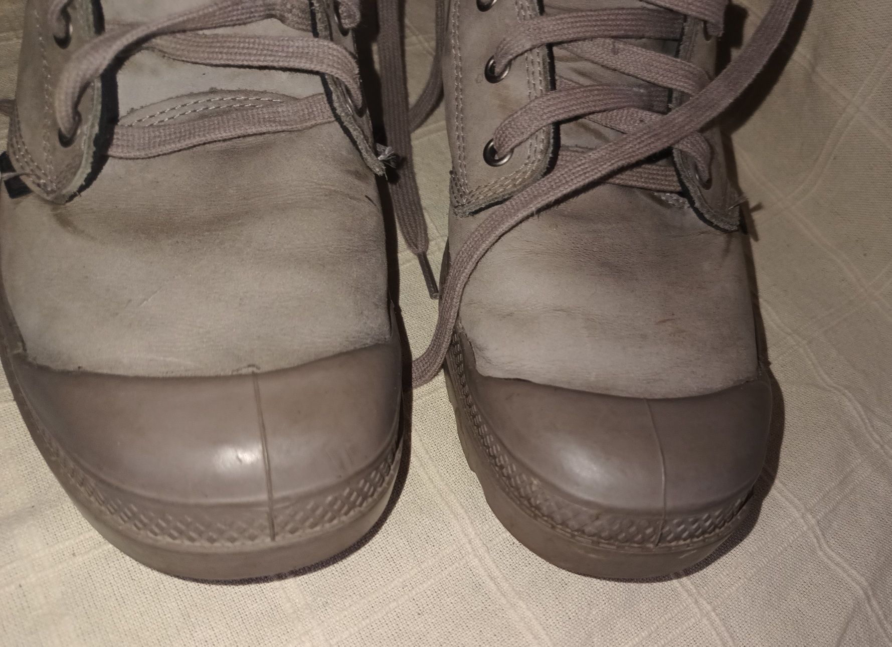 Buty za kostkę Palladium 44 że skóry skórzane szare bdb