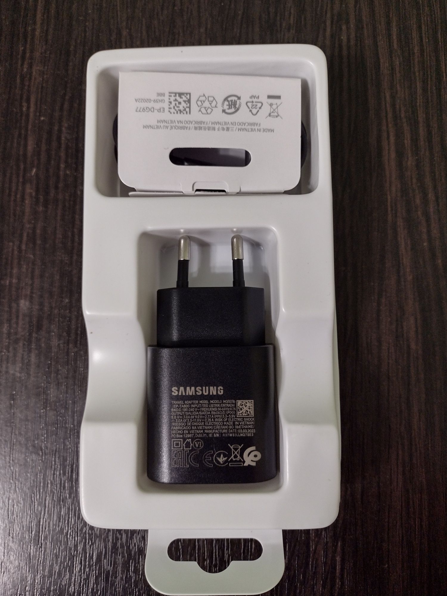 Швидкісна зарядка 25w Samsung  PD Блок +кабель. EP-TA800 Original