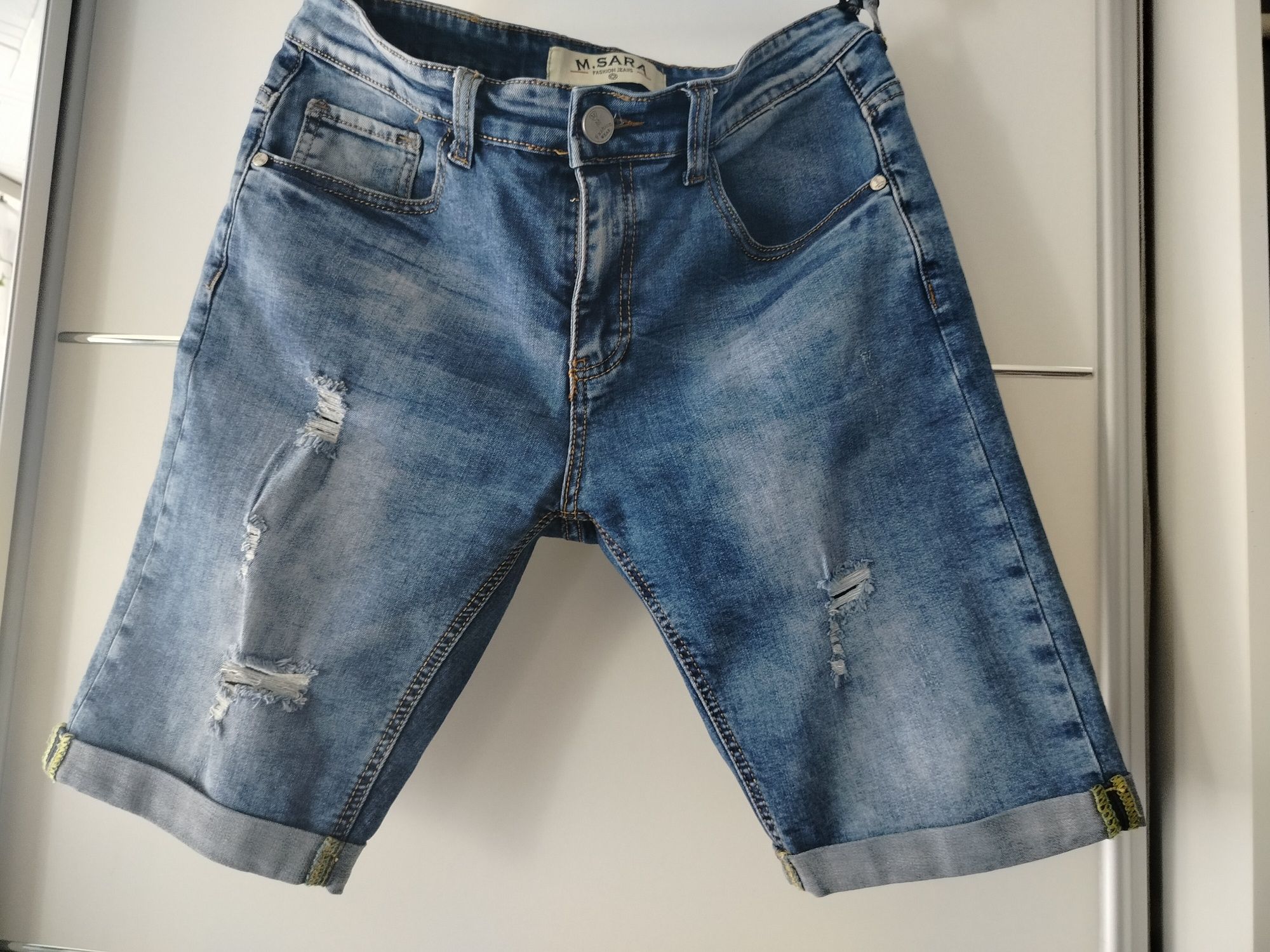 Spodenki damskie jeansowe m.sara 38/40