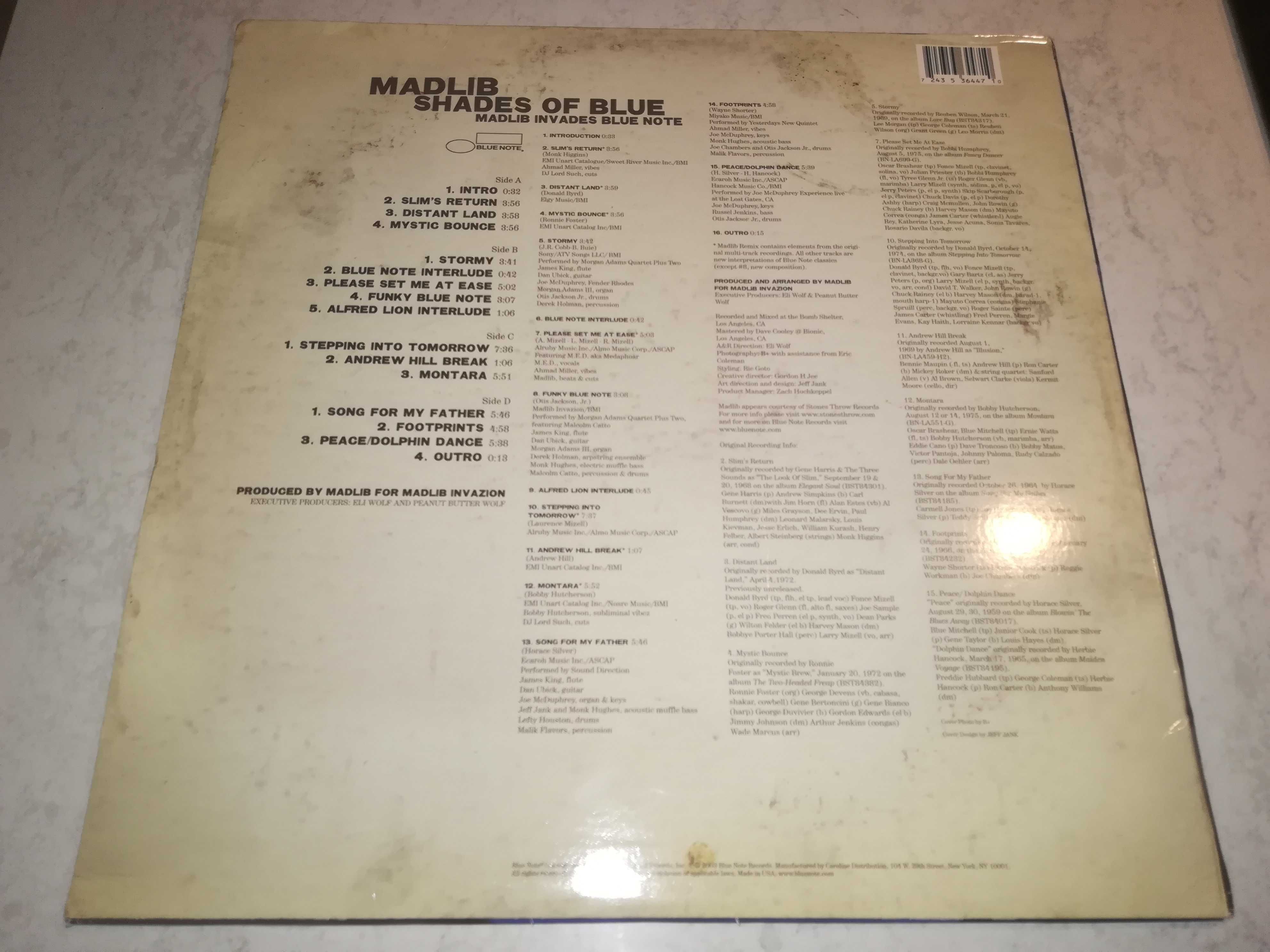 Madlib – Shades Of Blue, first press USA, winyl w super stanie 2LP!!!