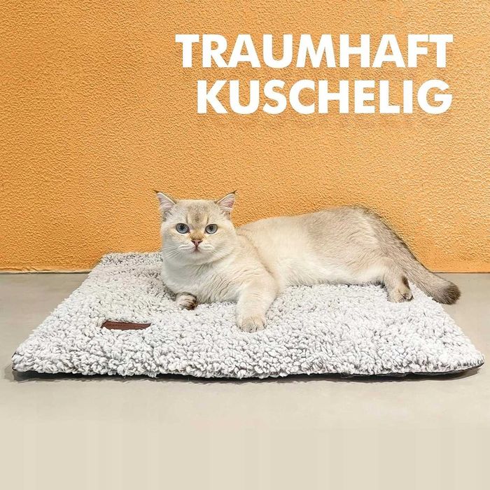 Legowisko dla psa kota termiczne samogrzewcze antypoślizgowe 74x48cm