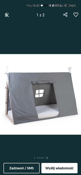 Łóżko dziecięce domek tipi namiot