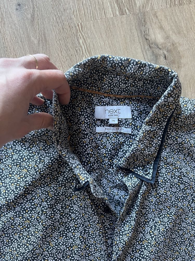 Koszula męska w kwiatki 2XL Next