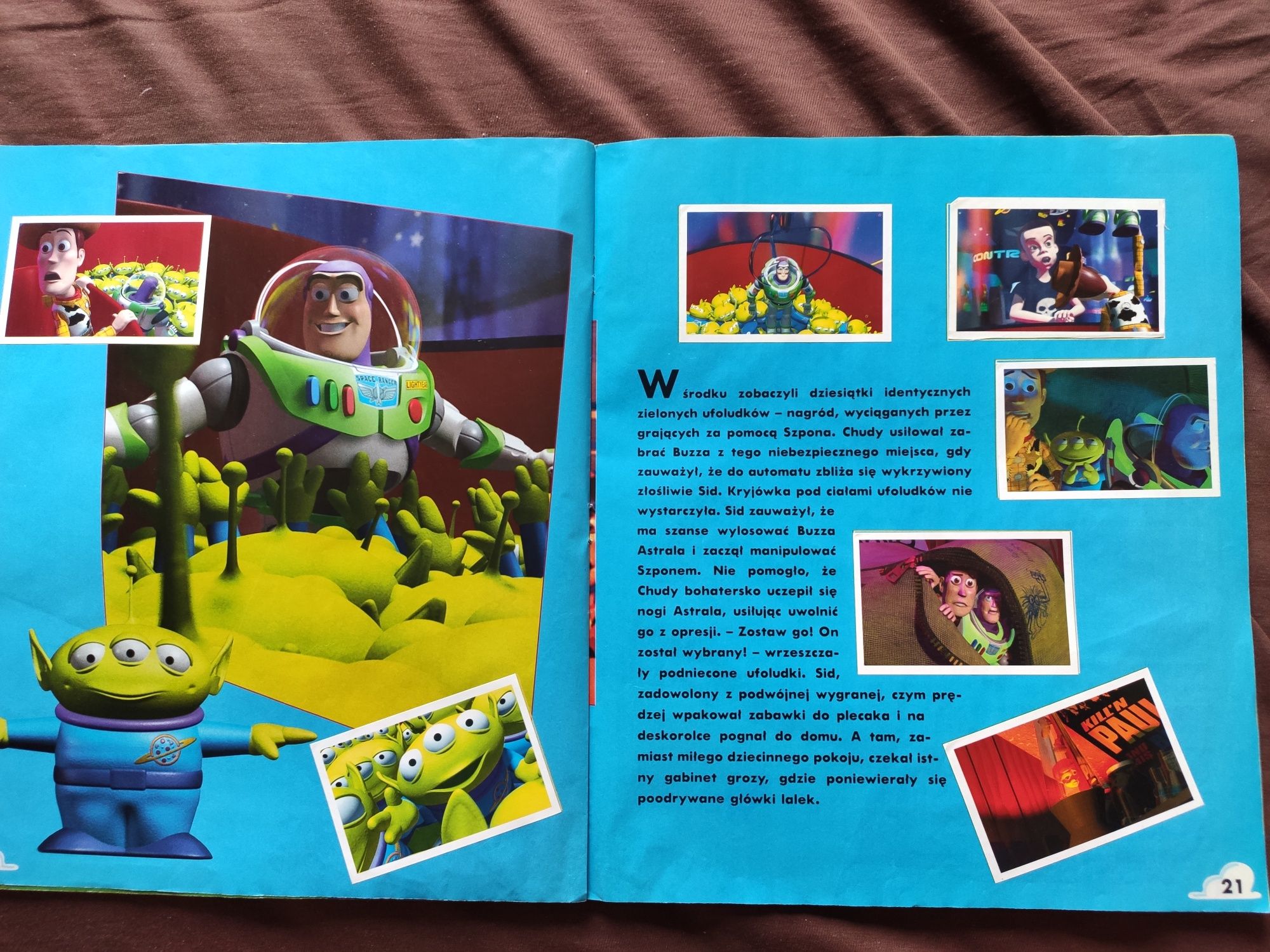 Album Toy Story z 1995r wszystkie naklejki