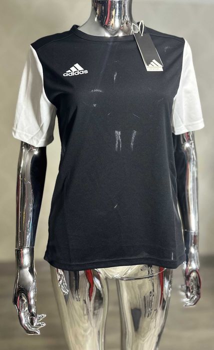 T-Shirt Adidas Sportowy czarny rozmiar. 164