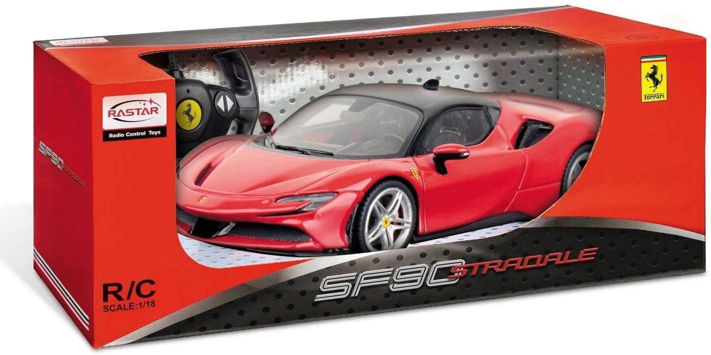 Ferrari Sf90 Stradale Rastar Model 1:14 Samochód Sterowane Światła