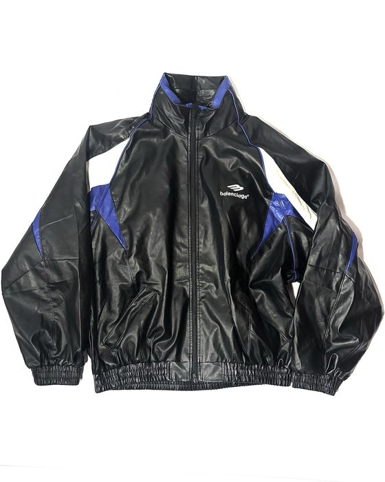 ‼️balenciaga leather track jacket | балесниага кожаная трак куртка