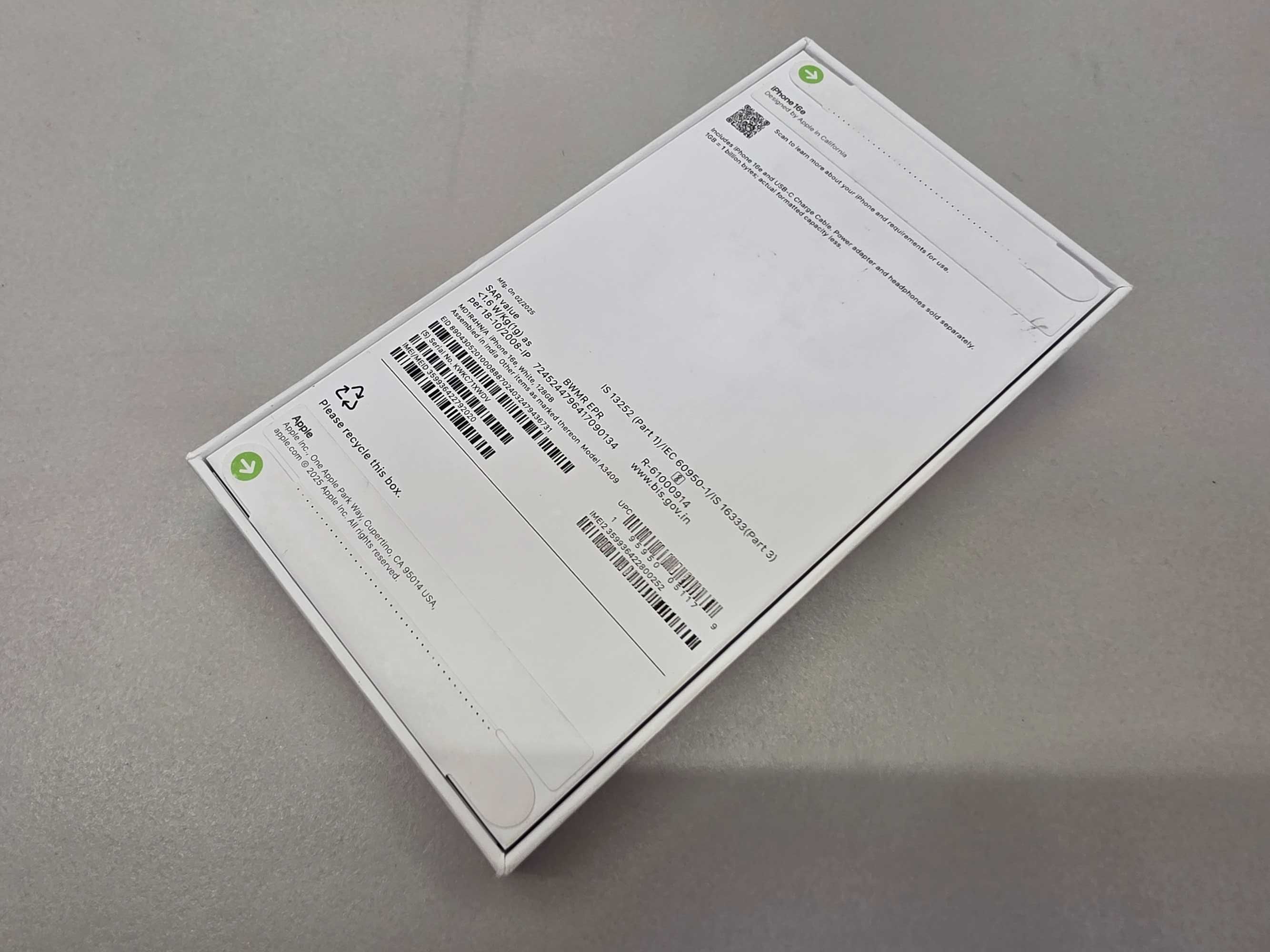 NOWY Apple iPhone 16e 128GB Biały Teletorium Auchan Wałbrzych