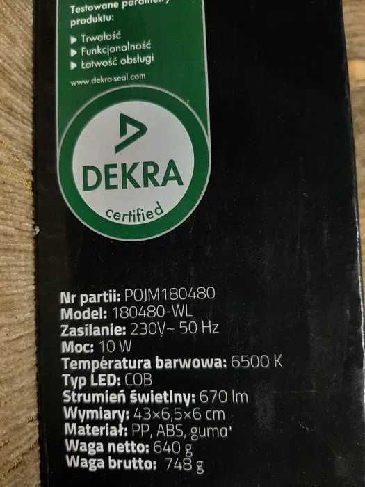 Lampa warsztatowa robocza mechanika Led 230V 10W 6500K długi przewód