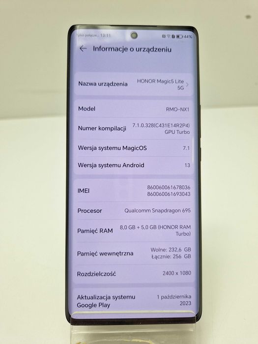 Telefon Honor Magic 5 LITE 256GB  Na Części