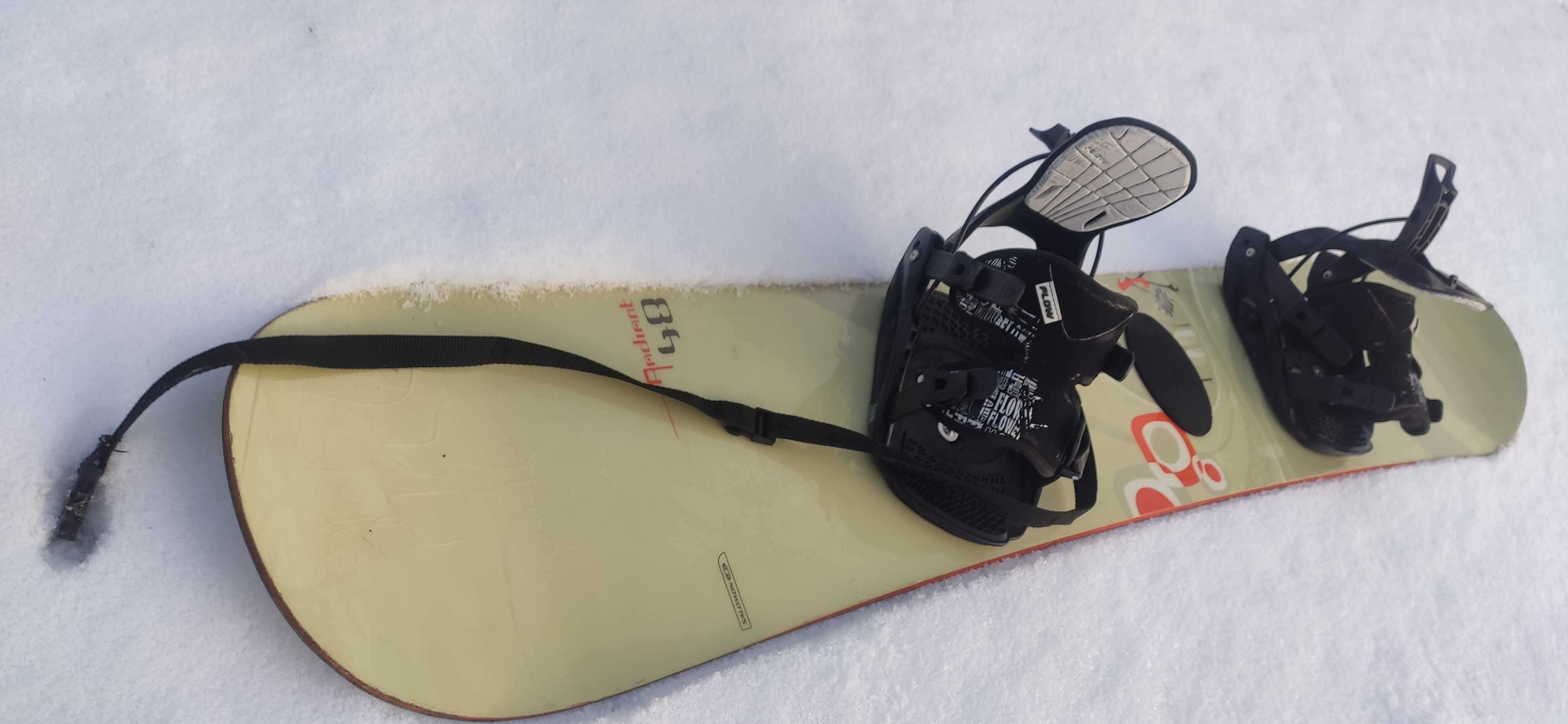 Deska Snowboardowa Salomon 149 cm z wiązaniami.
