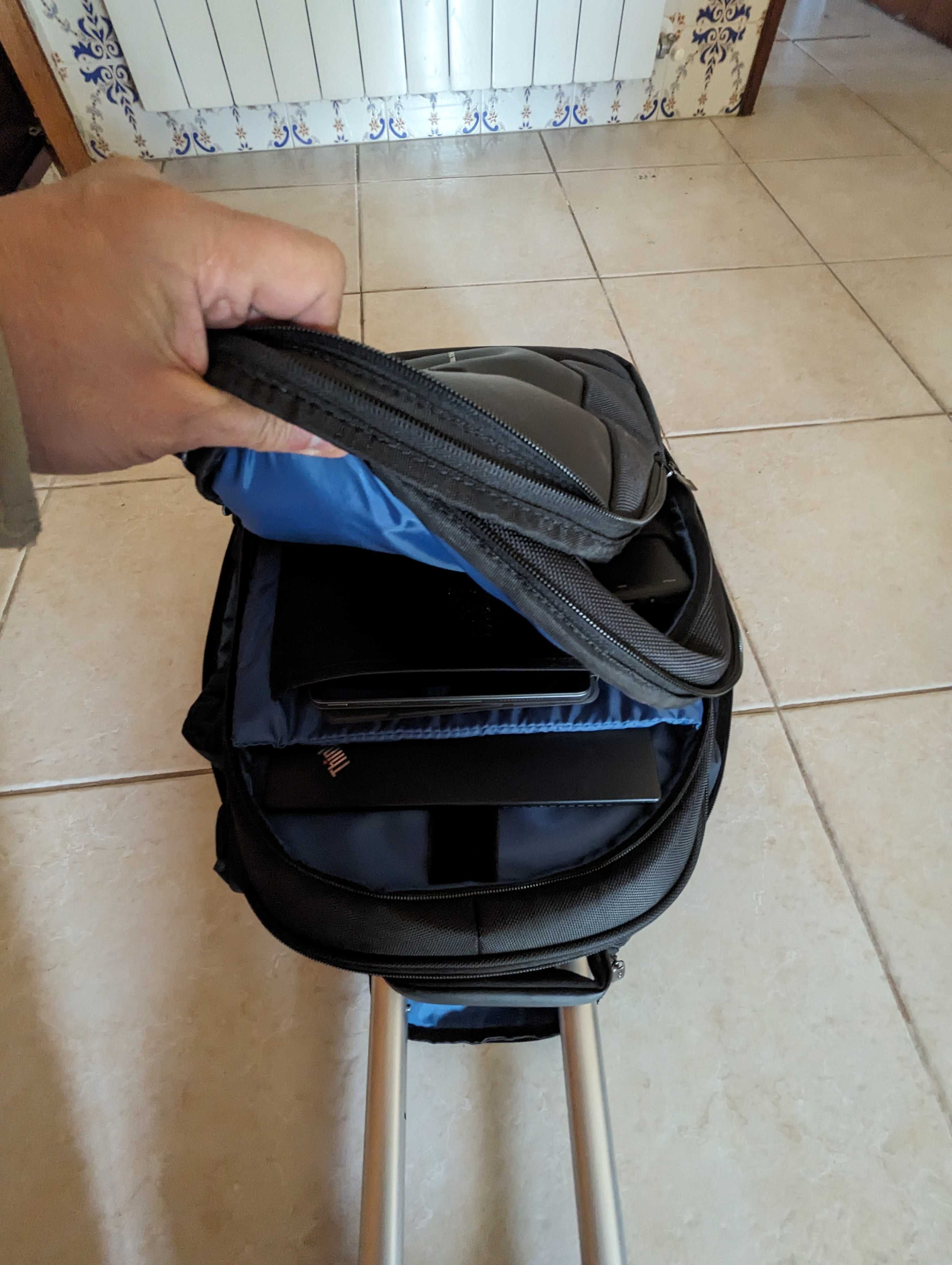 Mochila para portátil 15,6 e roupa com Trolley