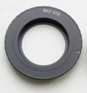 Adapter M42 z chipem - potwierdzenie ostrości AF do Canon EOS EF, EF-S