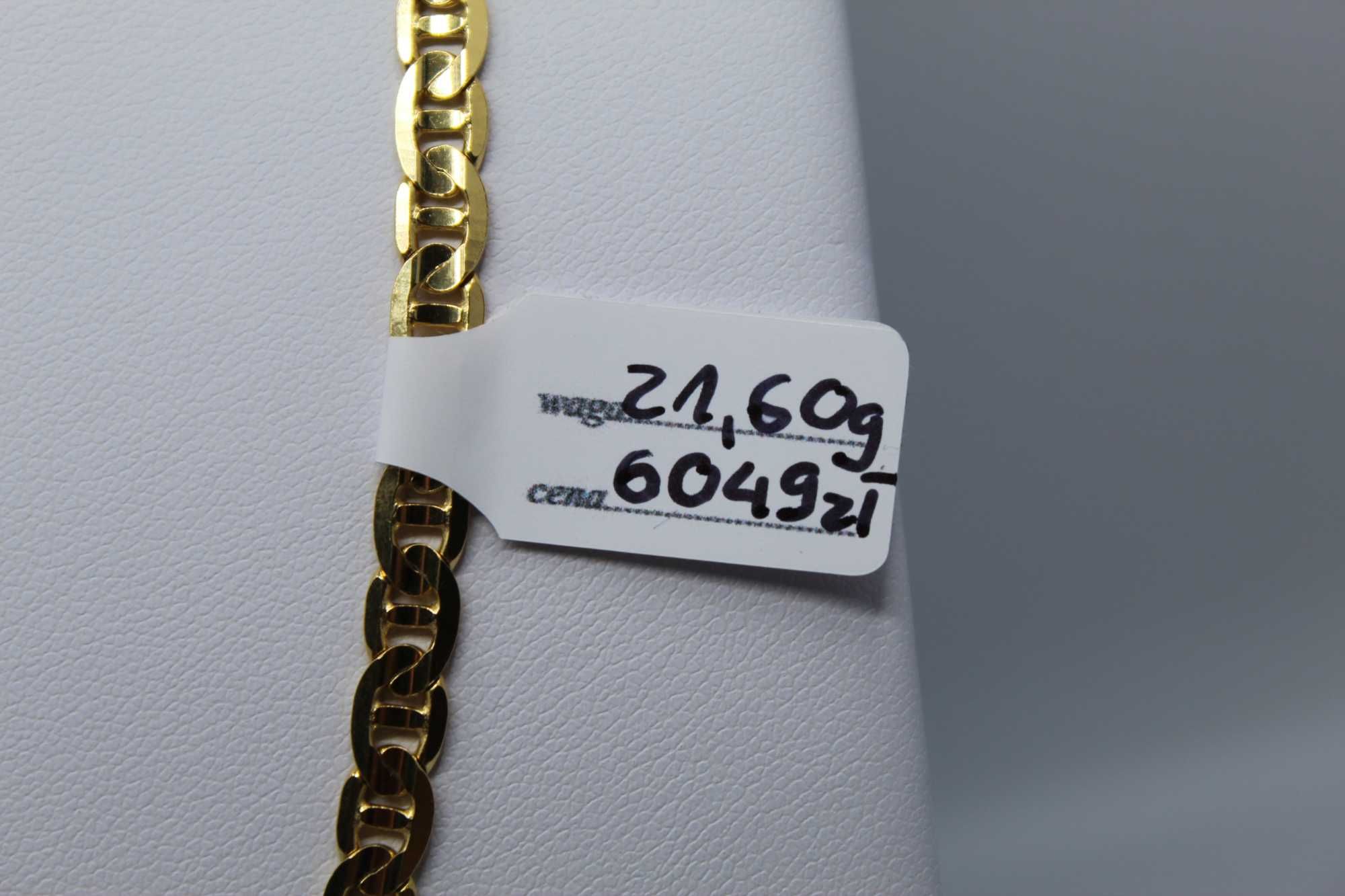 Złoto/Złoty łańcuszek 585 14K 21,60 gram 60cm Gucci Nowe Klasyka