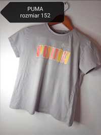 Tshirt dla dziewczynki Puma 152 bawełna koszulka