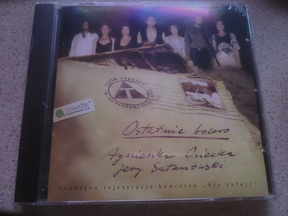 CD J.Satanowski, A.Osiecka Ostatnie Bolero (koncert Nie żałuję) 1998