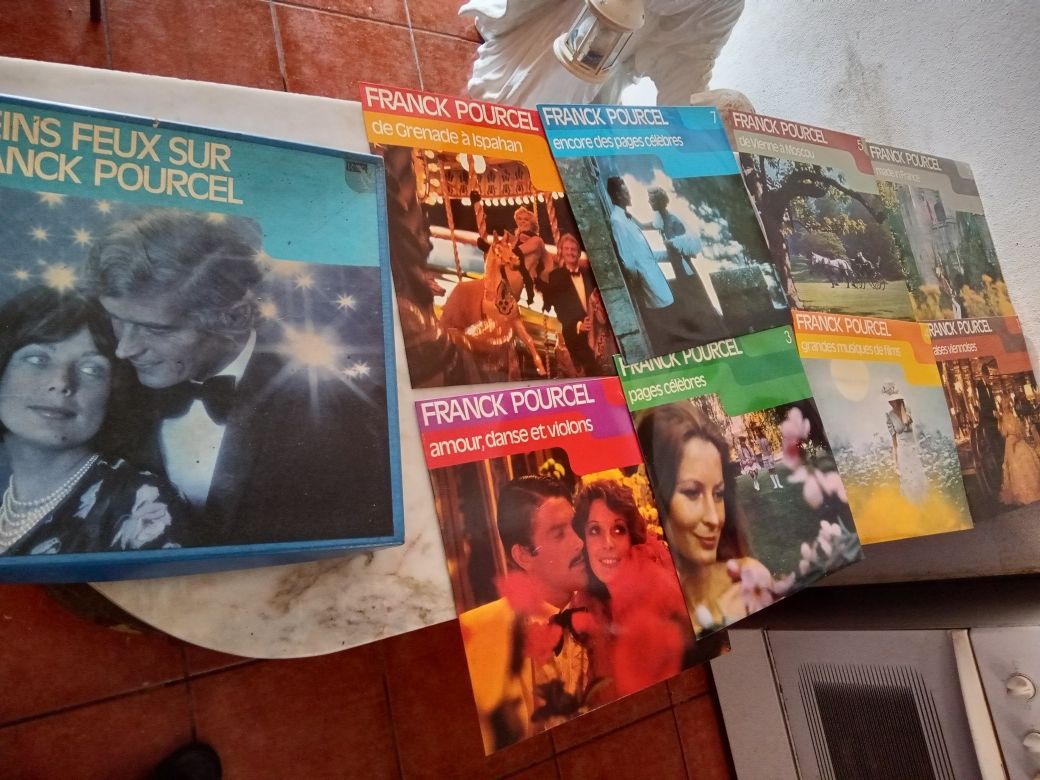 Conjunto de 8 Vinis LP's Franck Pourcel