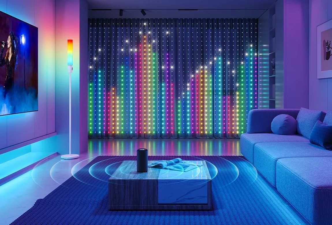 2x Govee Kurtyna Świetlna + statyw w pokrowcu - Curtain Lights H7051