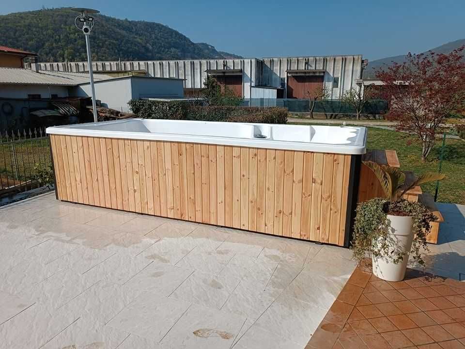 Basen ogrodowy SWIMSPA - 476x225x120cm - LED - przeciwprąd - raty 0%