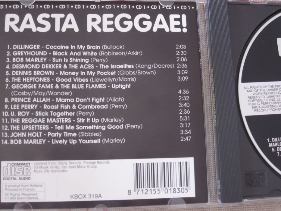 Pack de CD's de Raggae