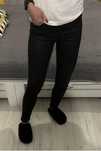 H&M woskowane spodnie czarne skinny push up S 36